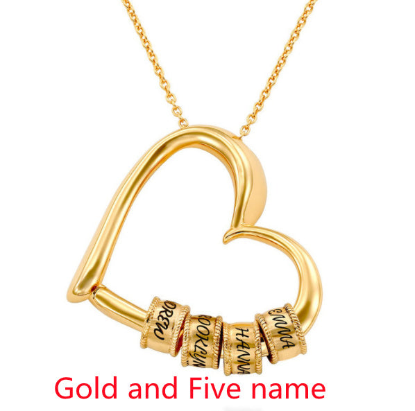 Personalized Heart Necklaces Women Jewelry Custom Name Necklaces & Pendants Mothers Day Gift