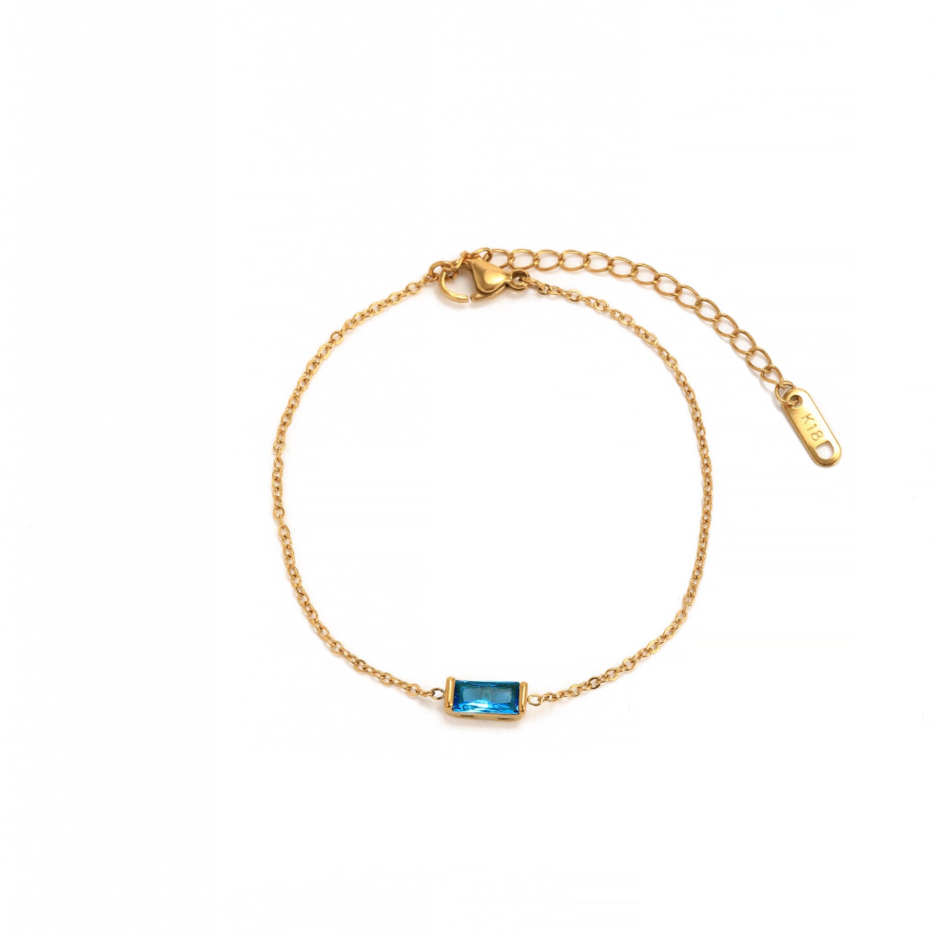 Birthstone Zircon Stainless Steel Necklace