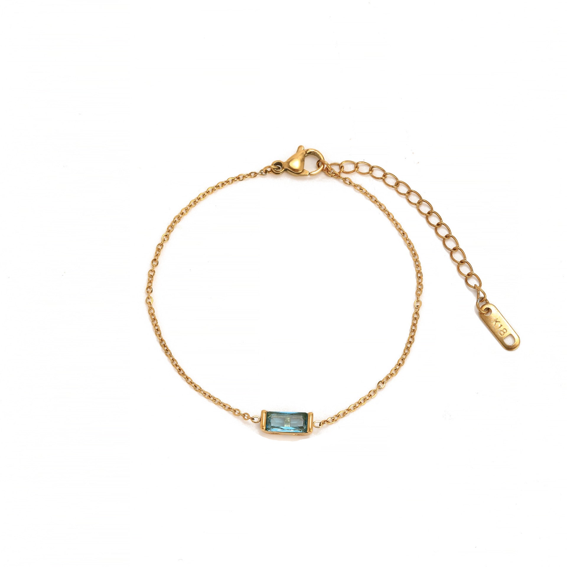 Birthstone Zircon Stainless Steel Necklace