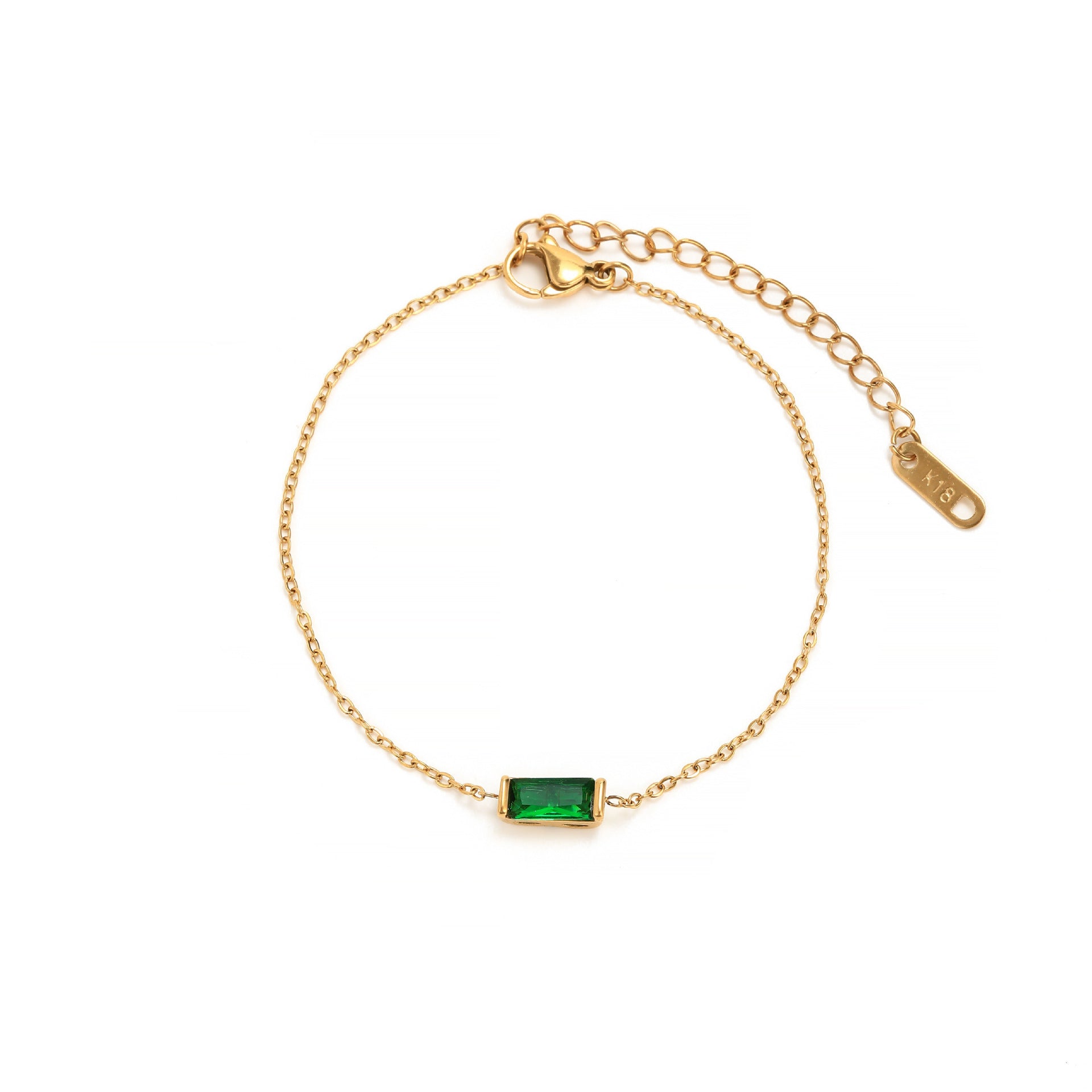 Birthstone Zircon Stainless Steel Necklace