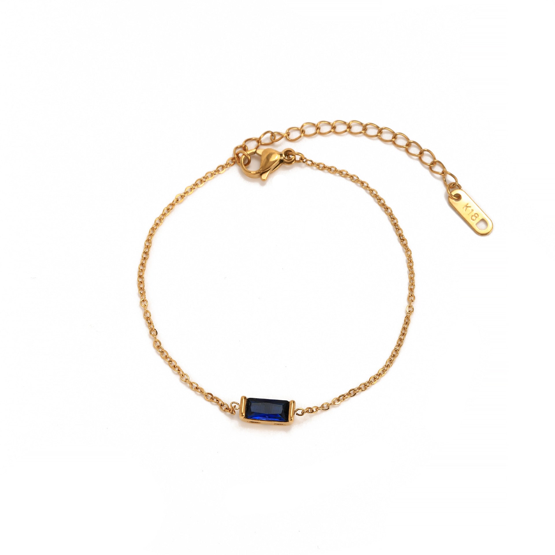 Birthstone Zircon Stainless Steel Necklace