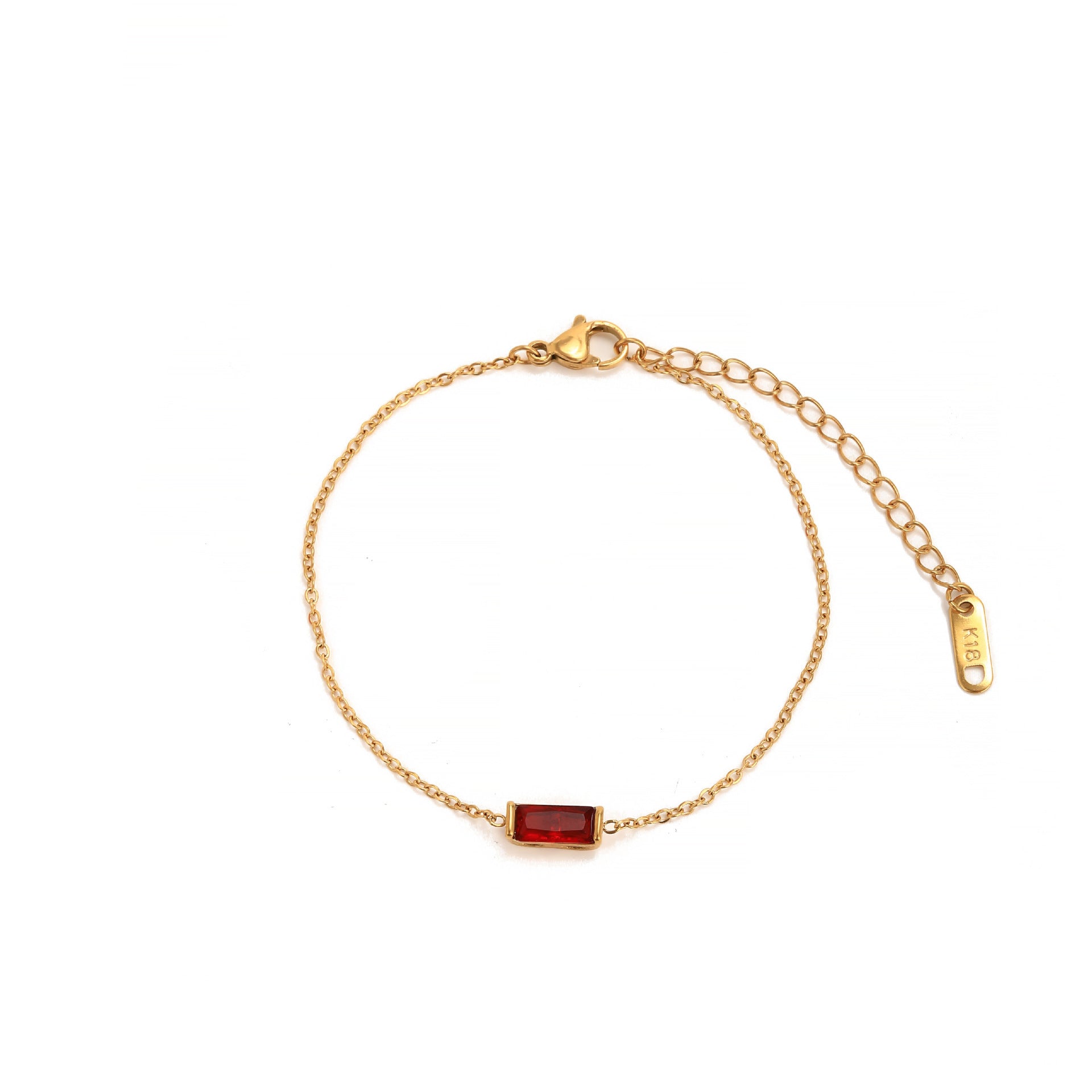 Birthstone Zircon Stainless Steel Necklace
