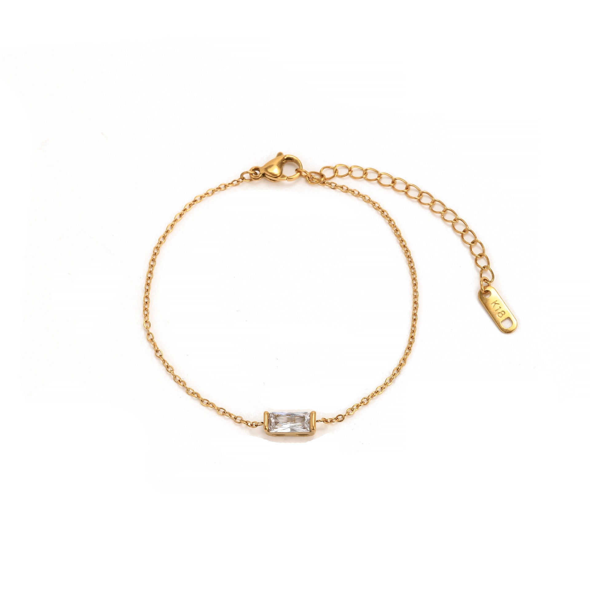 Birthstone Zircon Stainless Steel Necklace